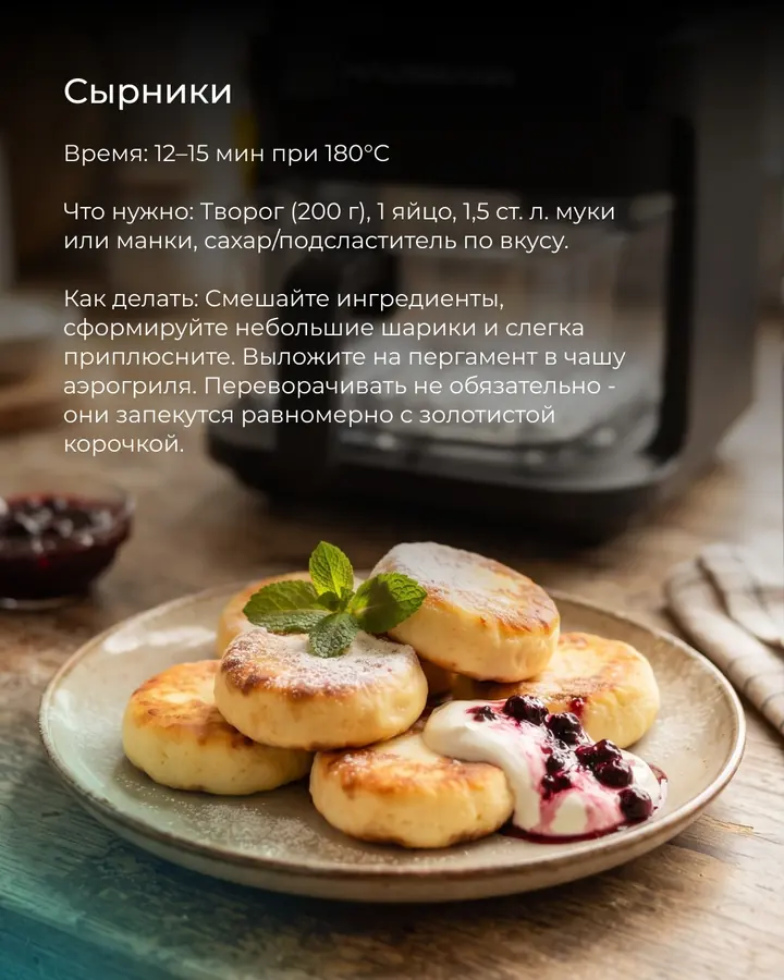 Syrniki (cottage cheese pancakes)